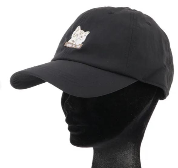 日本貓咪刺繡尼龍帽