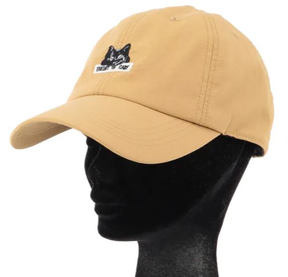 日本貓咪刺繡尼龍帽