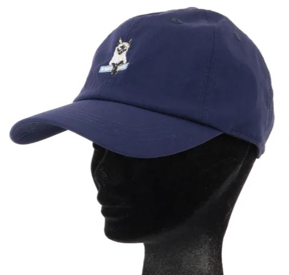 日本貓咪刺繡尼龍帽