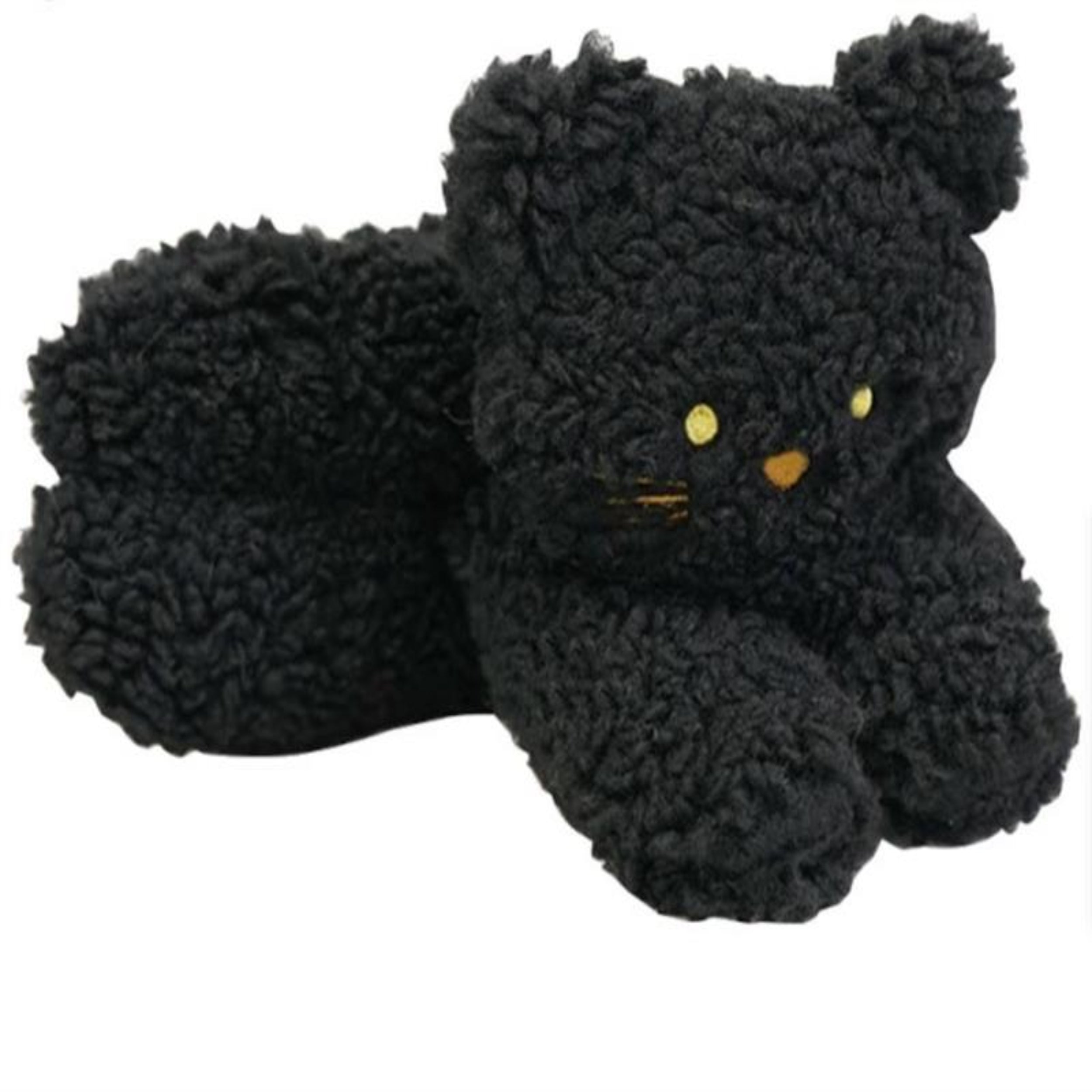 日本立體毛絨小熊圍巾