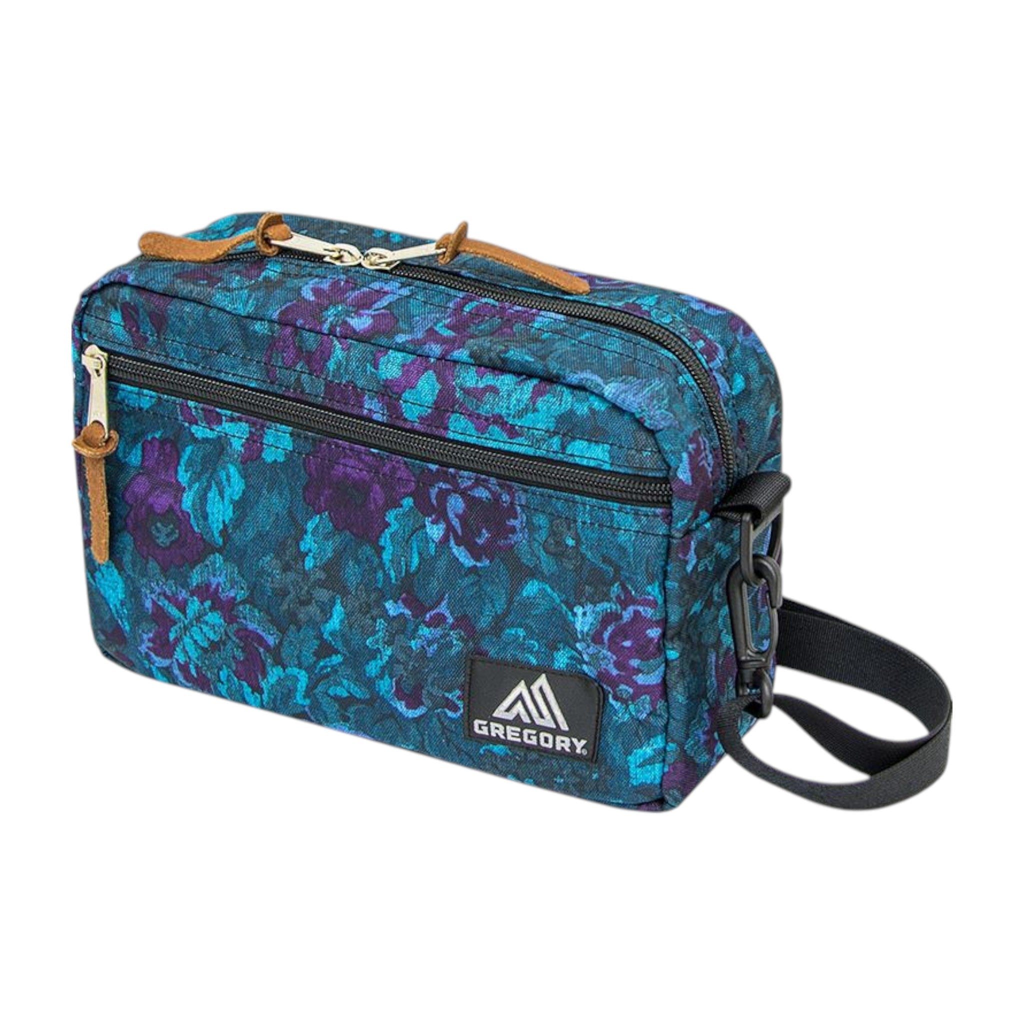 PADDED SHOULDER POUCH L / BLUE TAPESTRY