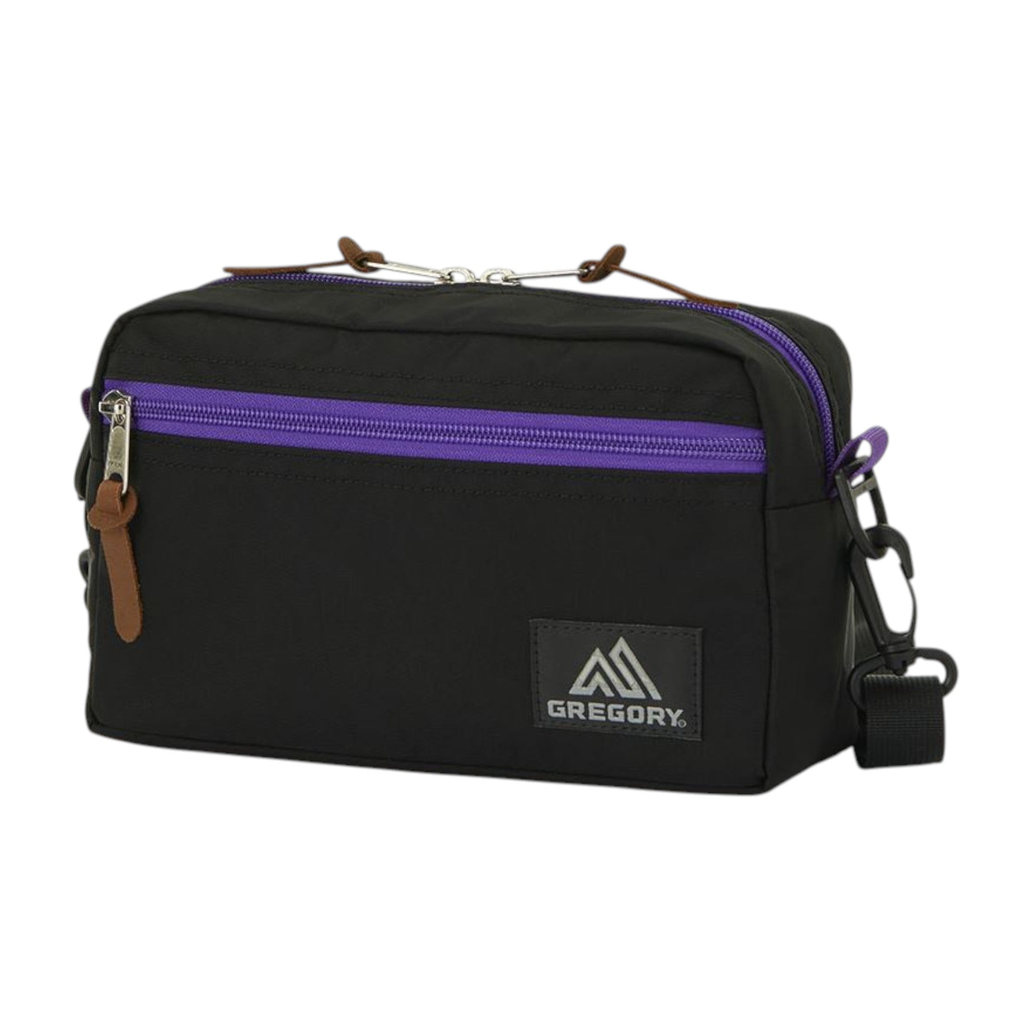 PADDED SHOULDER POUCH M / BLACK X PURPLE