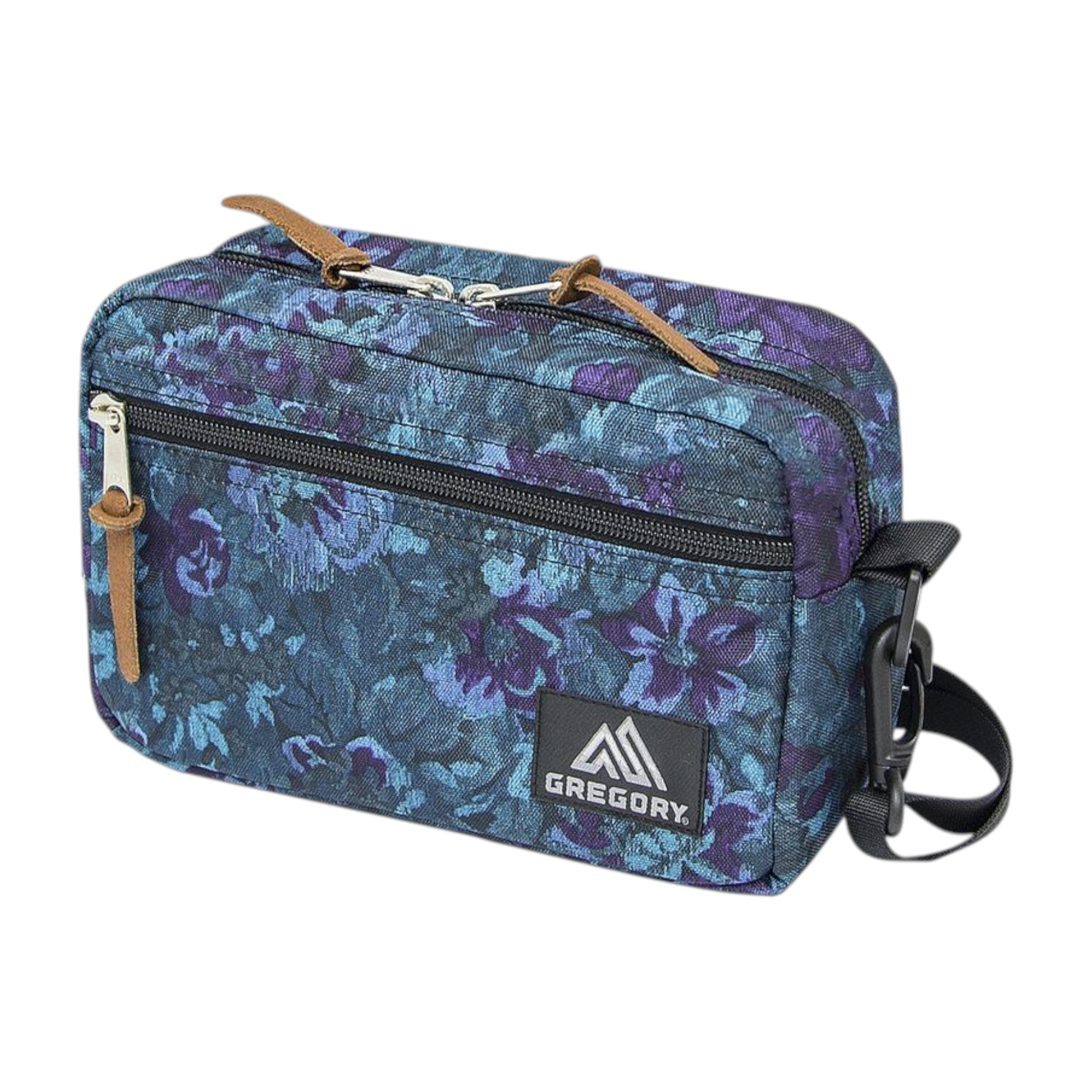 PADDED SHOULDER POUCH M / BLUE TAPESTRY