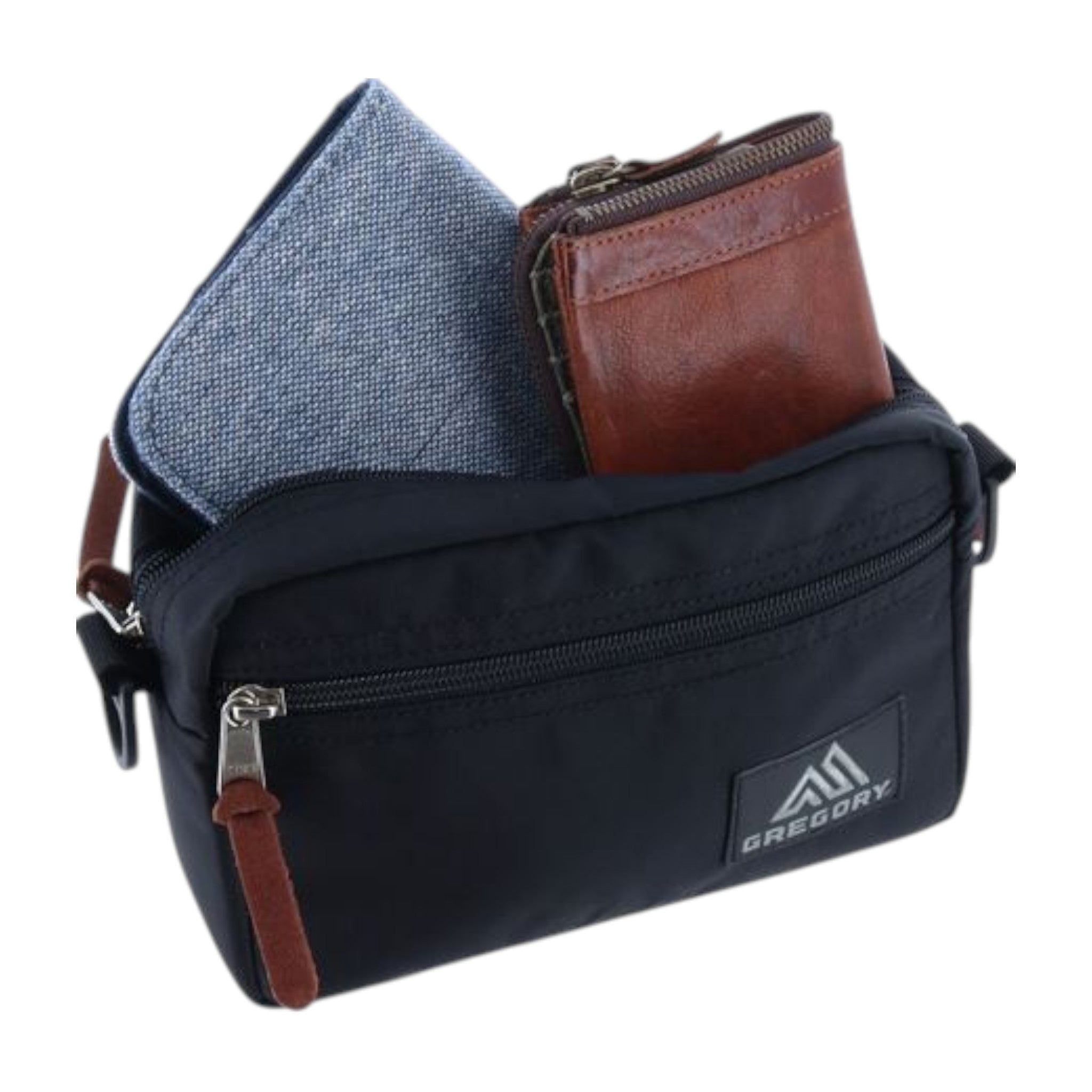PADDED SHOULDER POUCH S / BLUE TAPESTRY