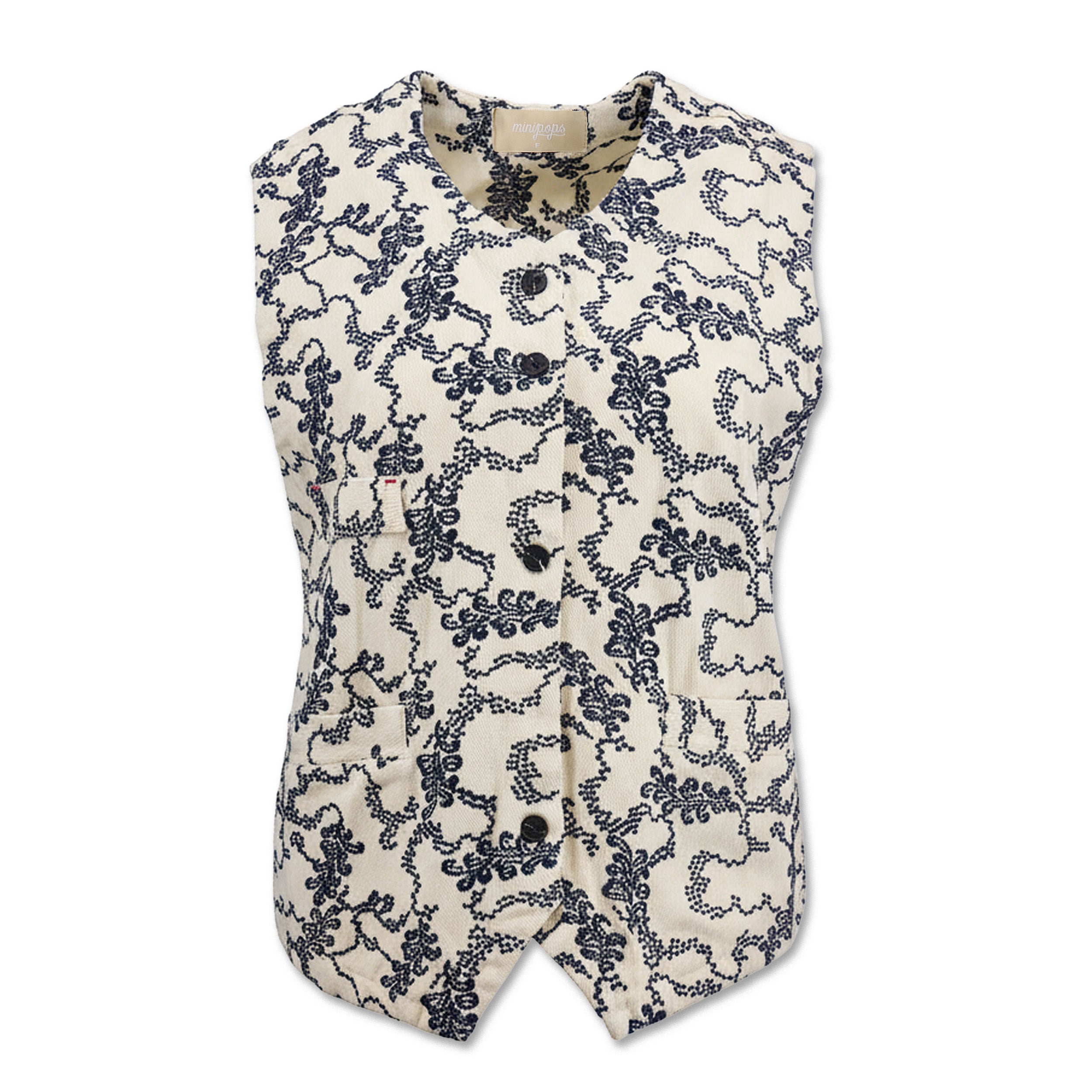 日系女裝繡花背心