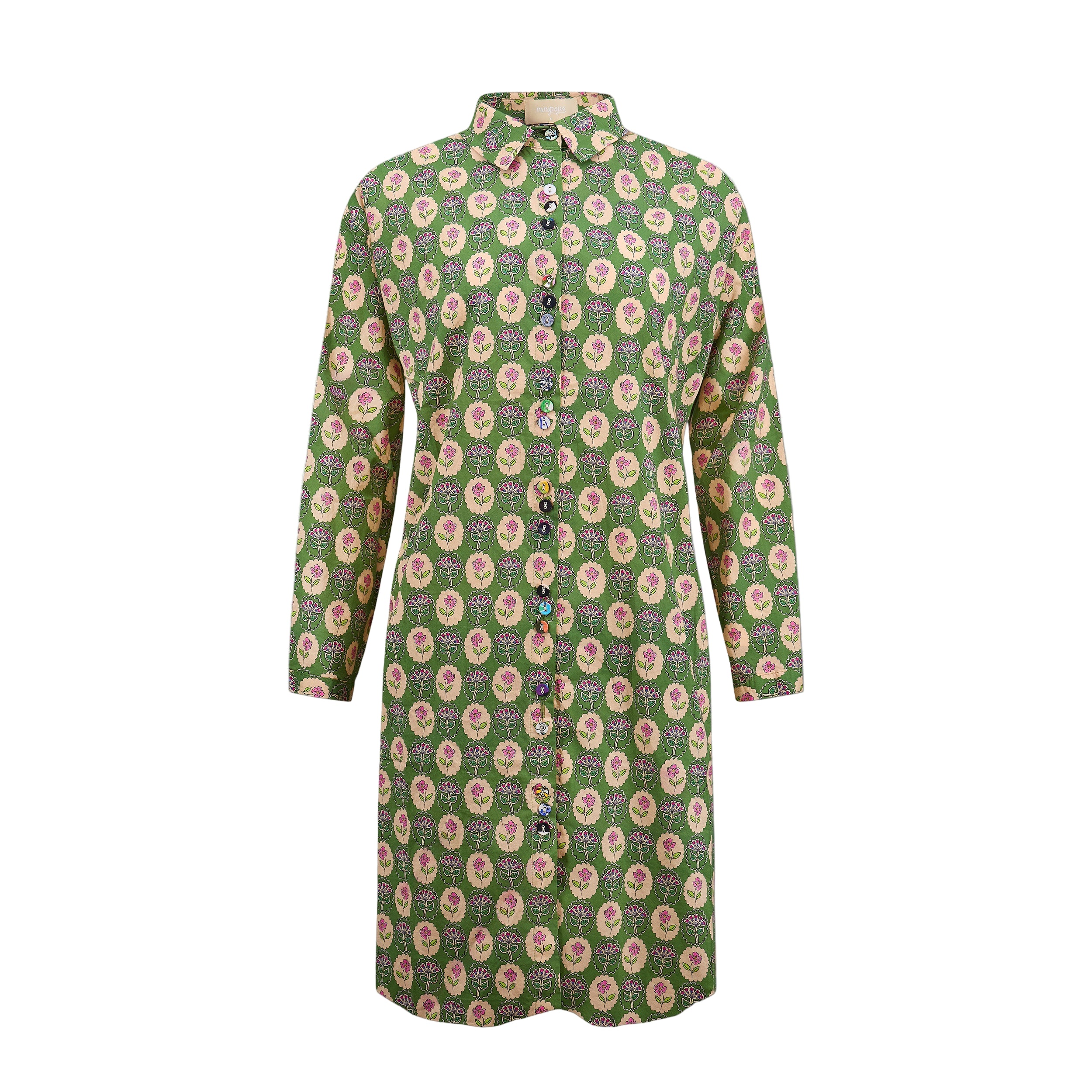 日系女裝印花連身裙