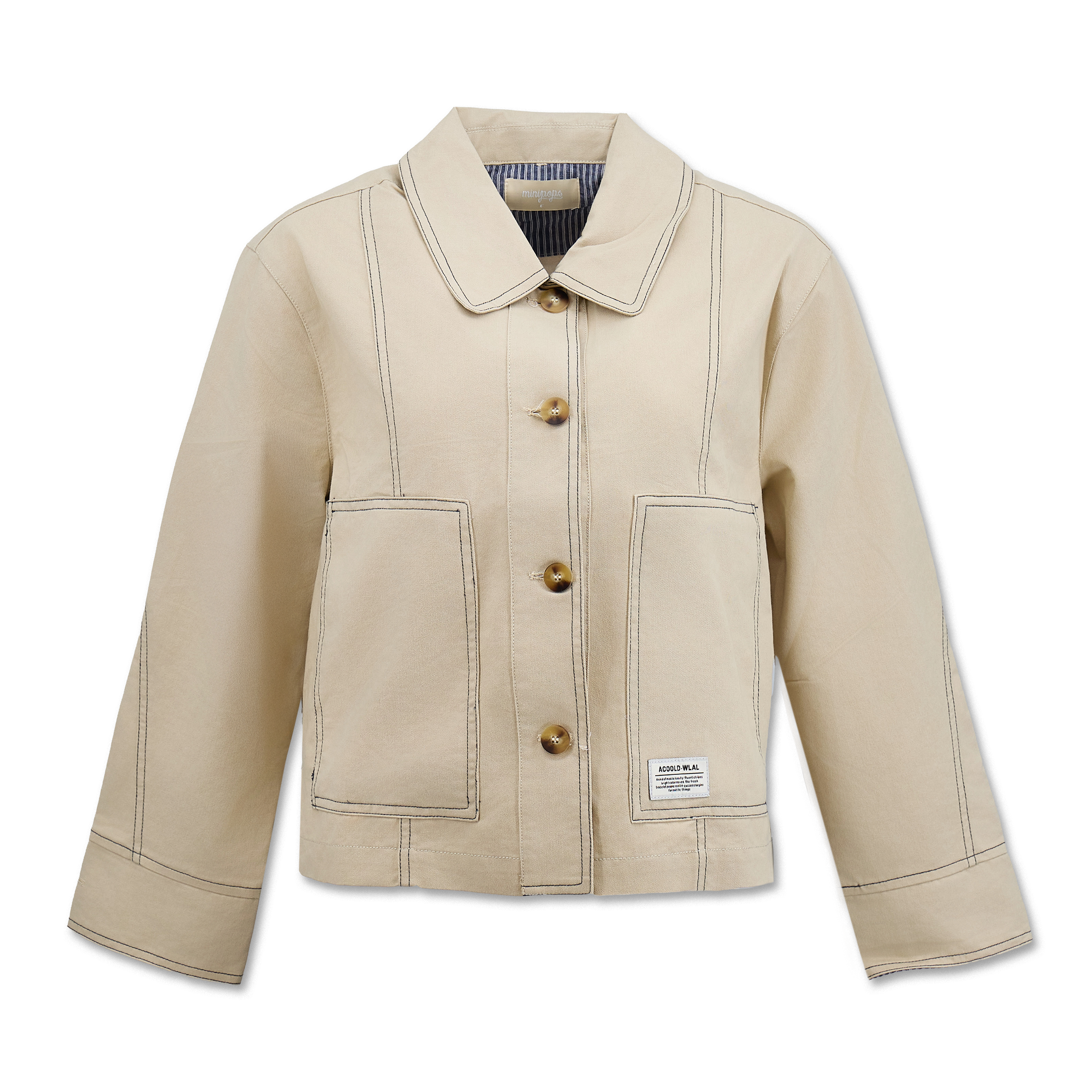 日系女裝洗水帆布外套