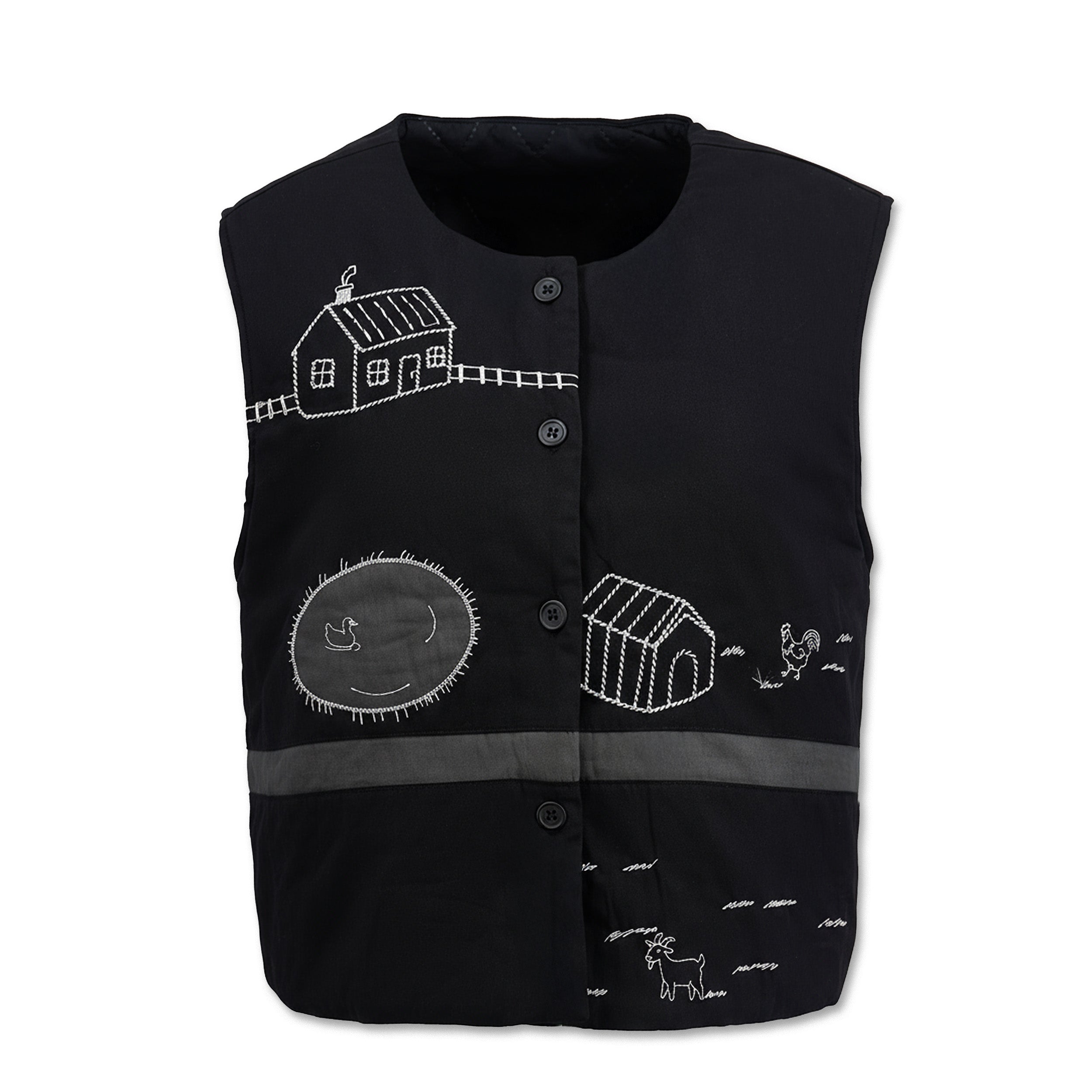 日系女裝繡花背心