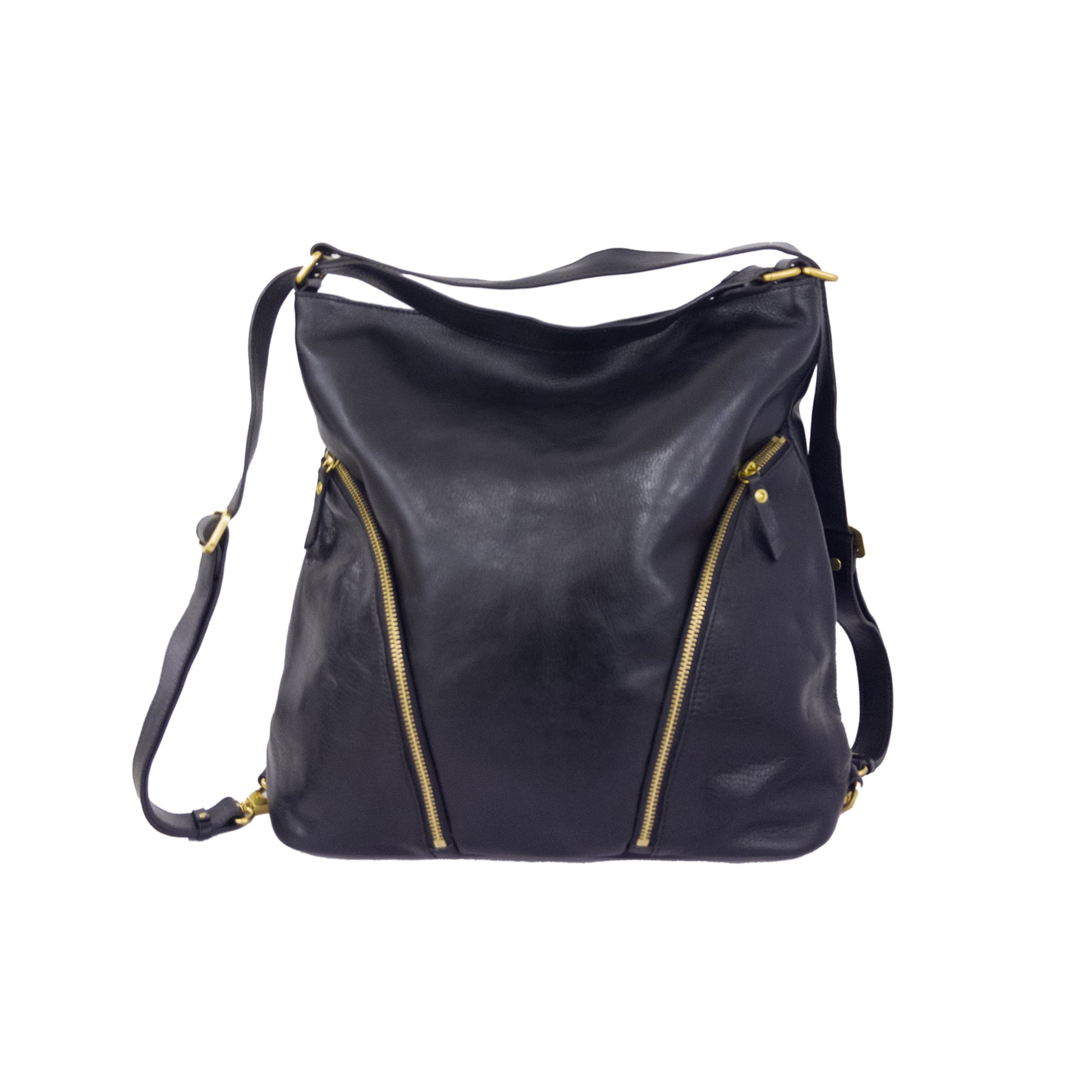 LT TWO USAGE LEATHER SHOULDER BAG