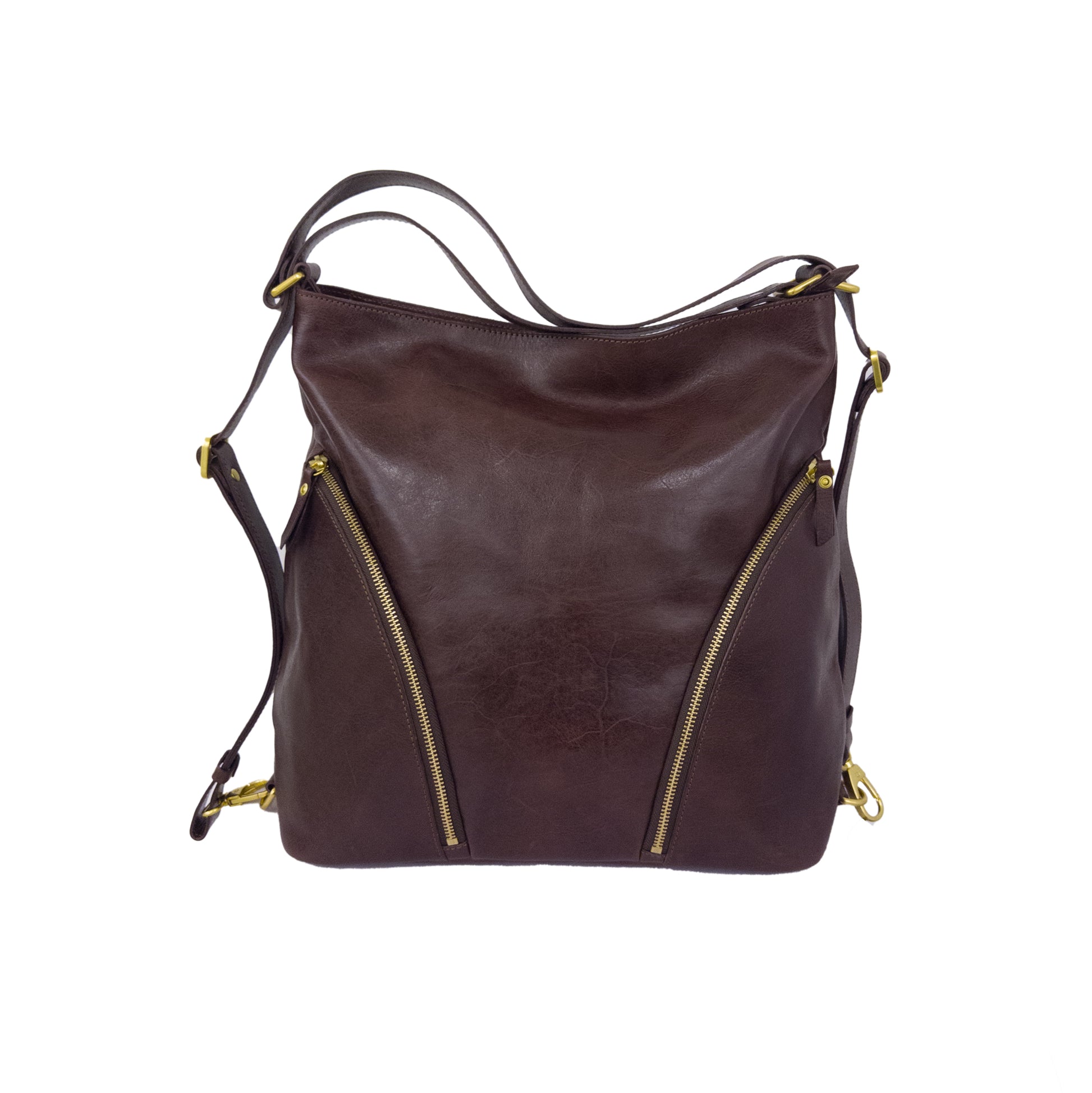 LT TWO USAGE LEATHER SHOULDER BAG