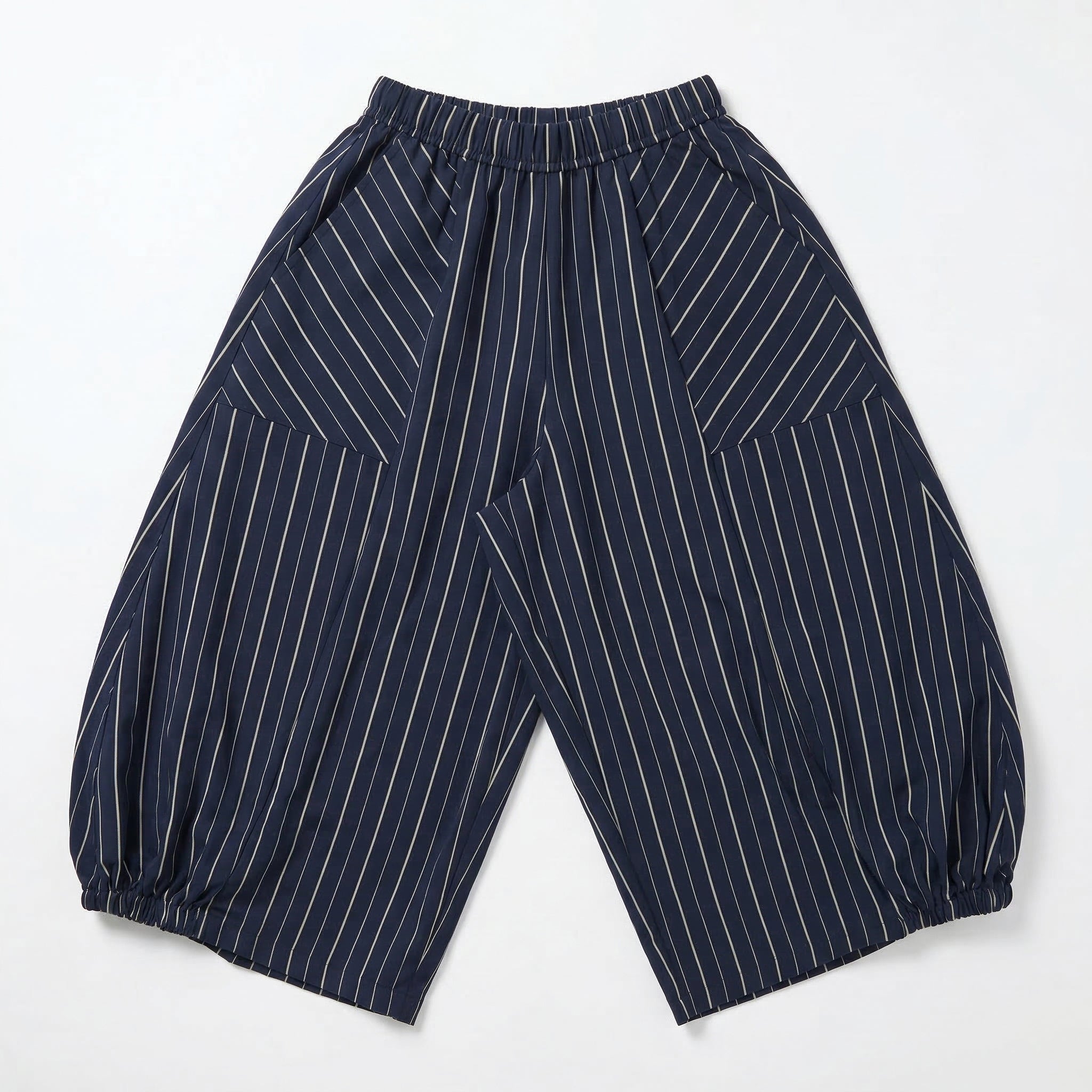 日系女裝條紋長褲