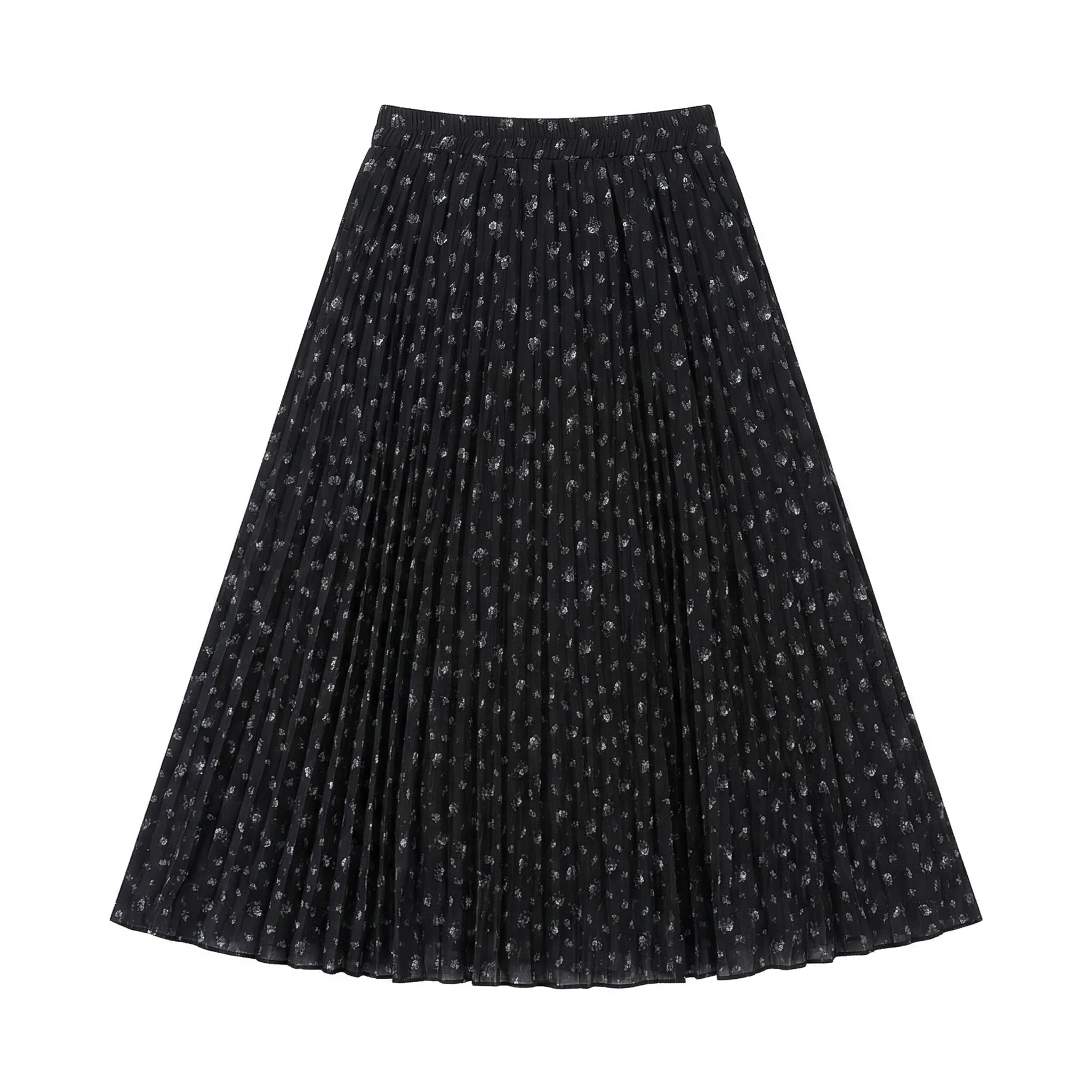 日系女裝皺紋細花半截裙